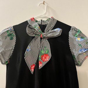 Smak Parlour Black dress with bow